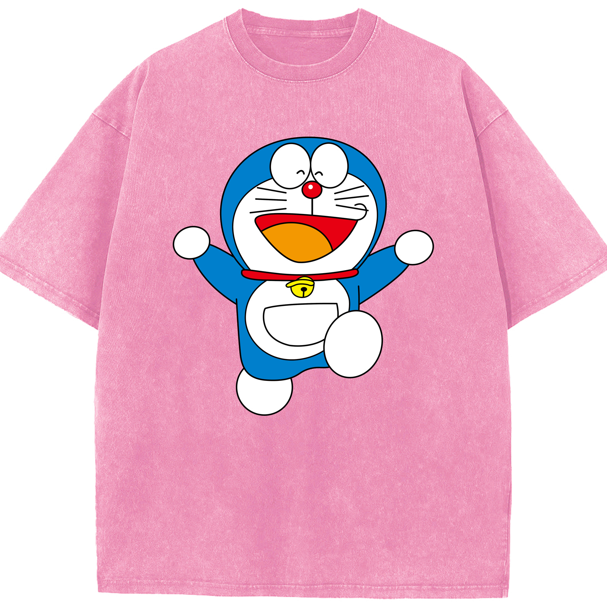 （画像用） ドラえもん Doraemon 綿100% ヴィンテージ風 半袖Tシャツ（フロントプリント）